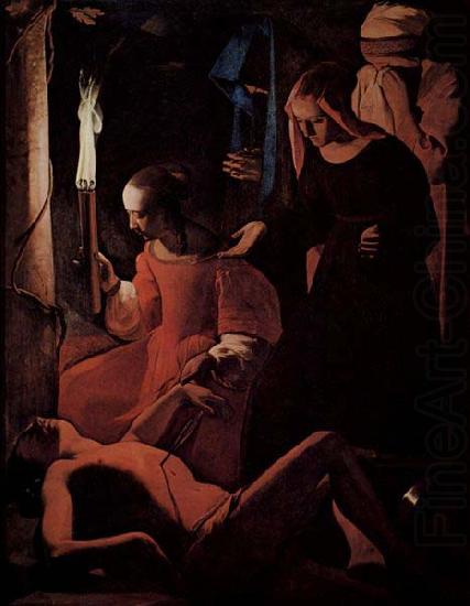 Georges de La Tour St Sebastian tended by St Irene china oil painting image
